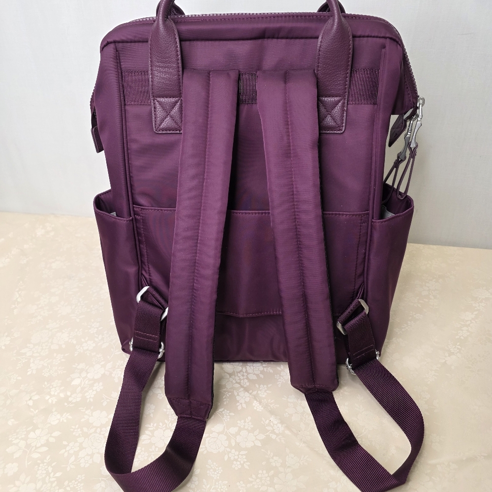 Baggallini Purple Nolita Convertible Backpack Tote RFID - Picture 5 of 12